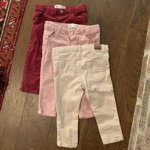Set of Zara corduroy pants